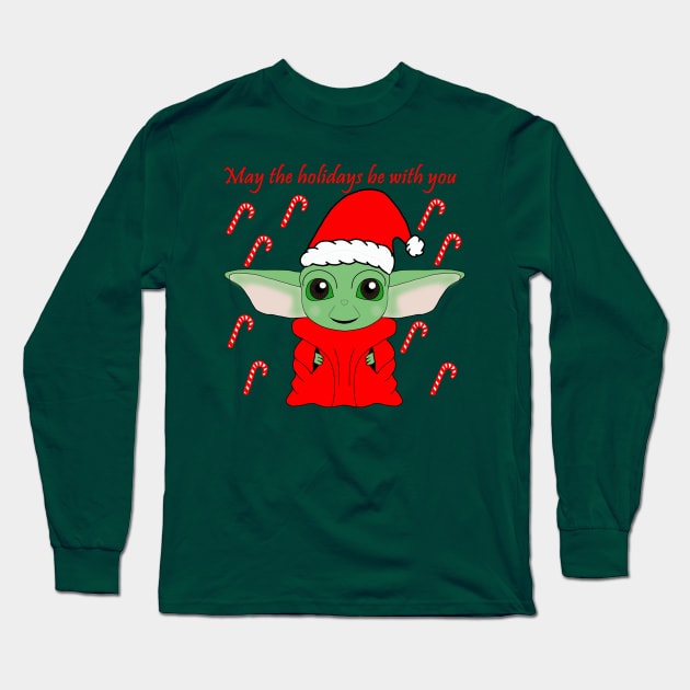 christmas elf Long Sleeve T-Shirt by tiffytiff